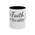 Faith Over Fear Coffee Mug — Women in the Trenches Patriotic Accent Mug (11/15 oz)