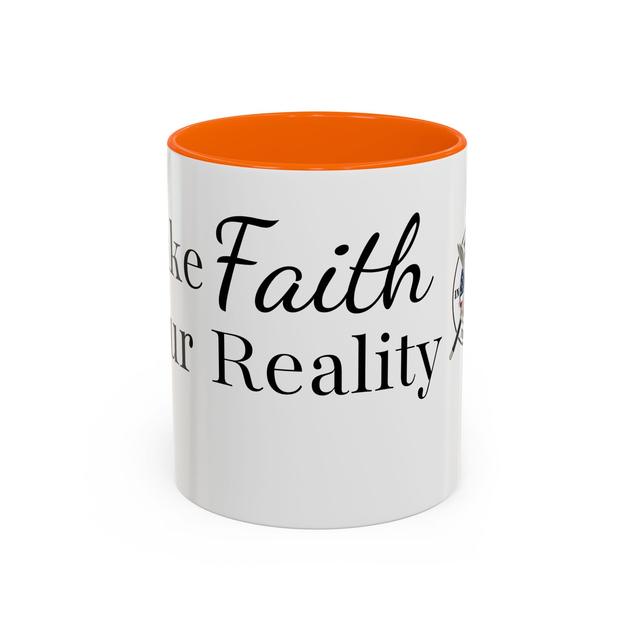 Faith Over Fear Coffee Mug — Women in the Trenches Patriotic Accent Mug (11/15 oz)