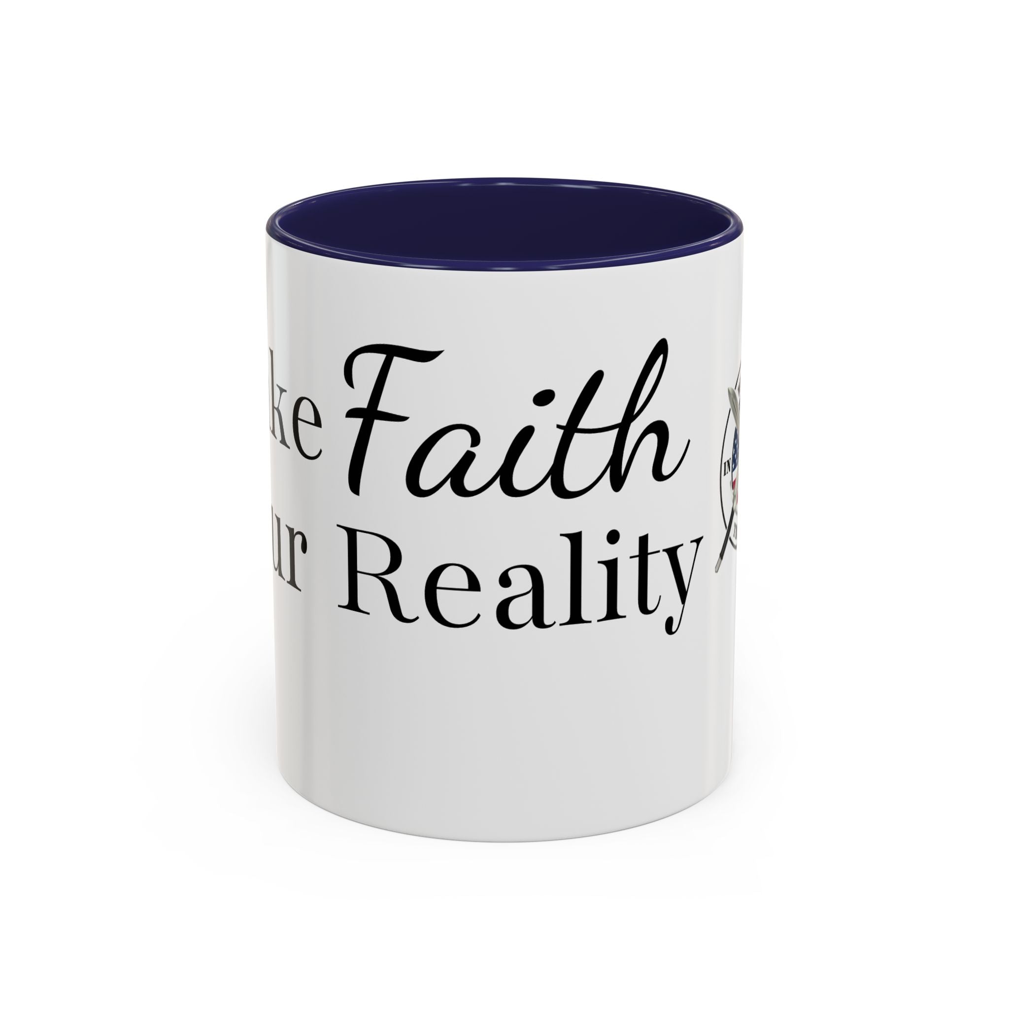 Faith Over Fear Coffee Mug — Women in the Trenches Patriotic Accent Mug (11/15 oz)