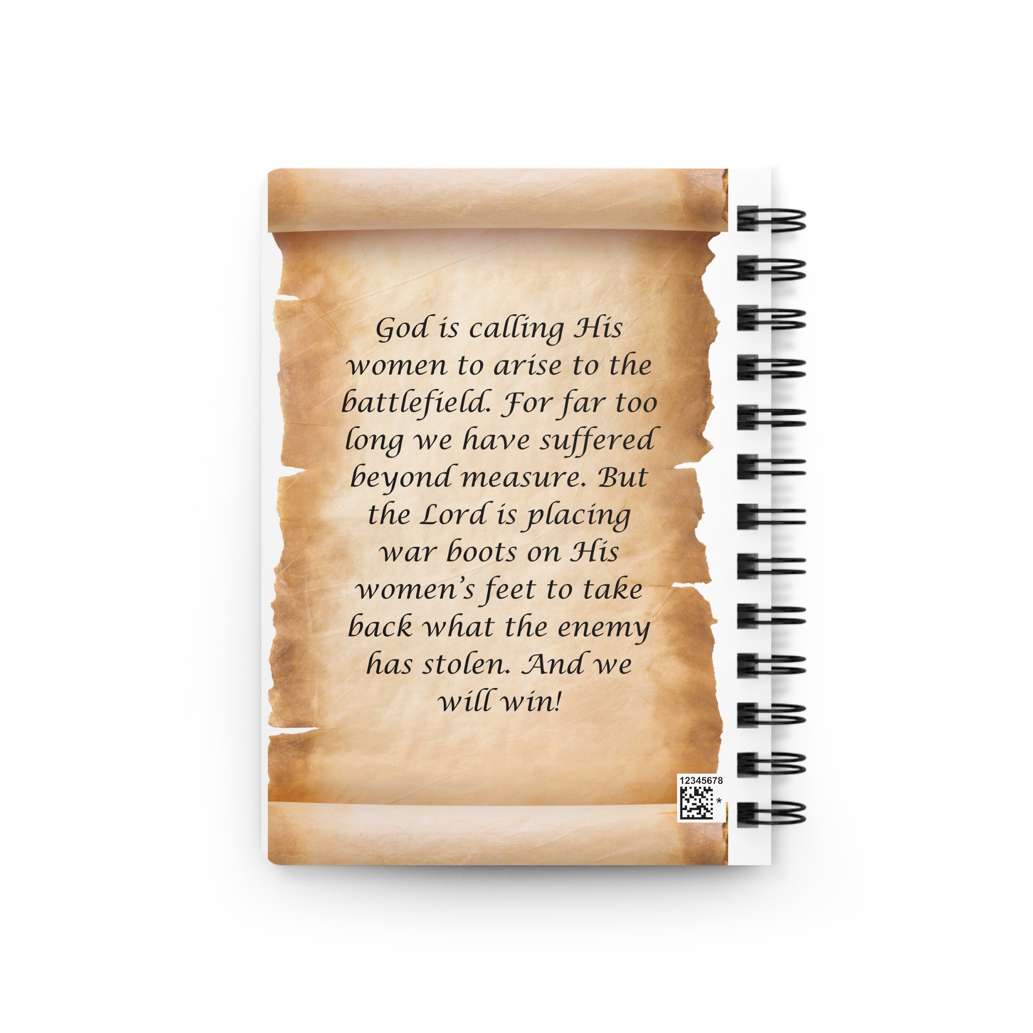 Women in the Trenches Journal | Spiral Bound Notebook, Arise to Battle