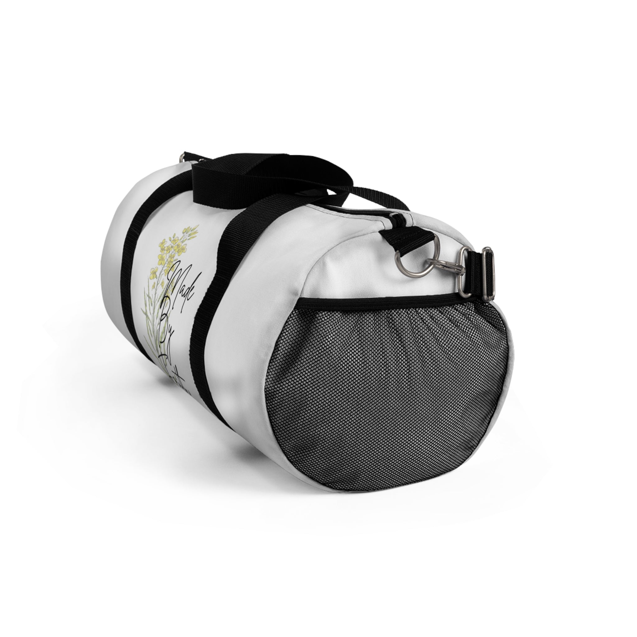 Made By Faith Floral Duffel Bag – Inspirational Travel & Gym Bag
