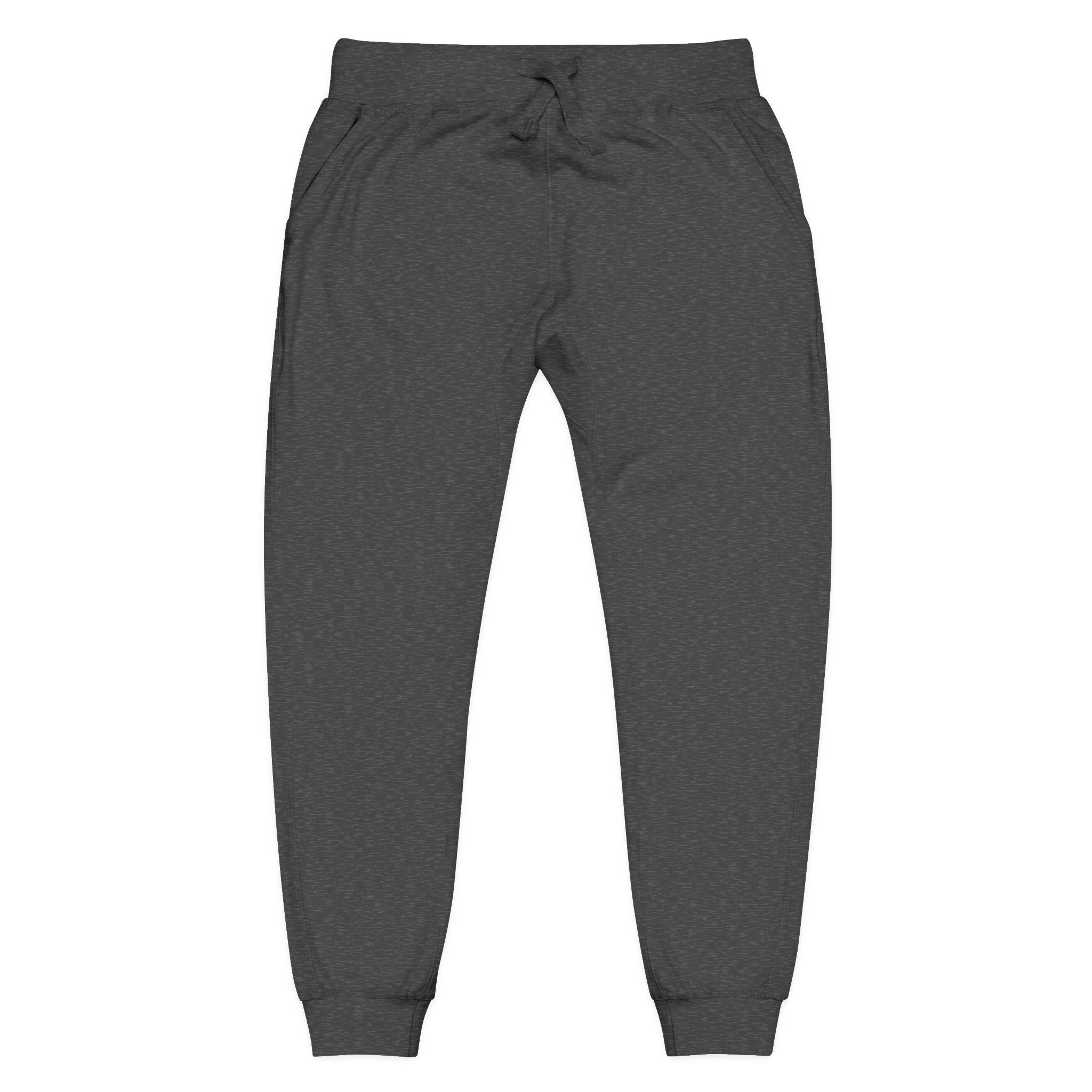 Embroidered Olive Fleece Sweatpants — Cozy Joggers