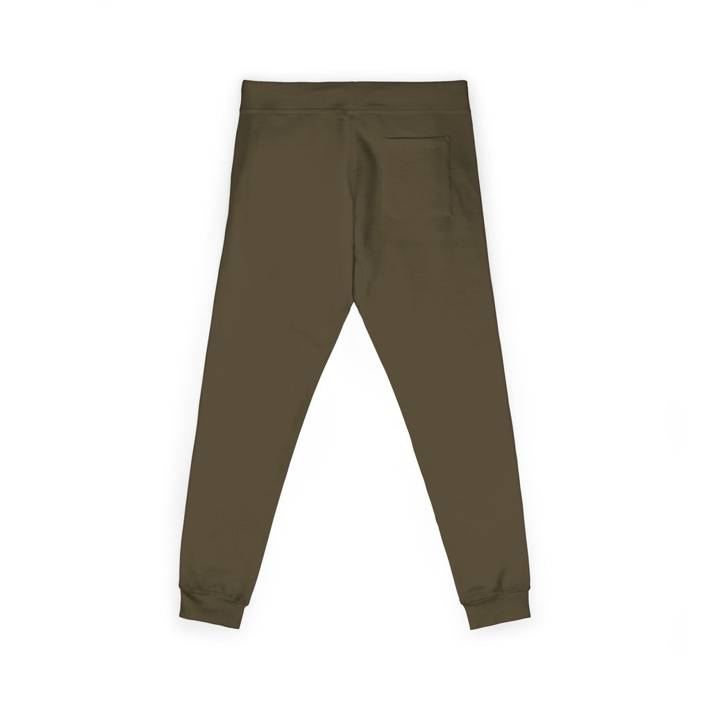 Embroidered Olive Fleece Sweatpants — Cozy Joggers