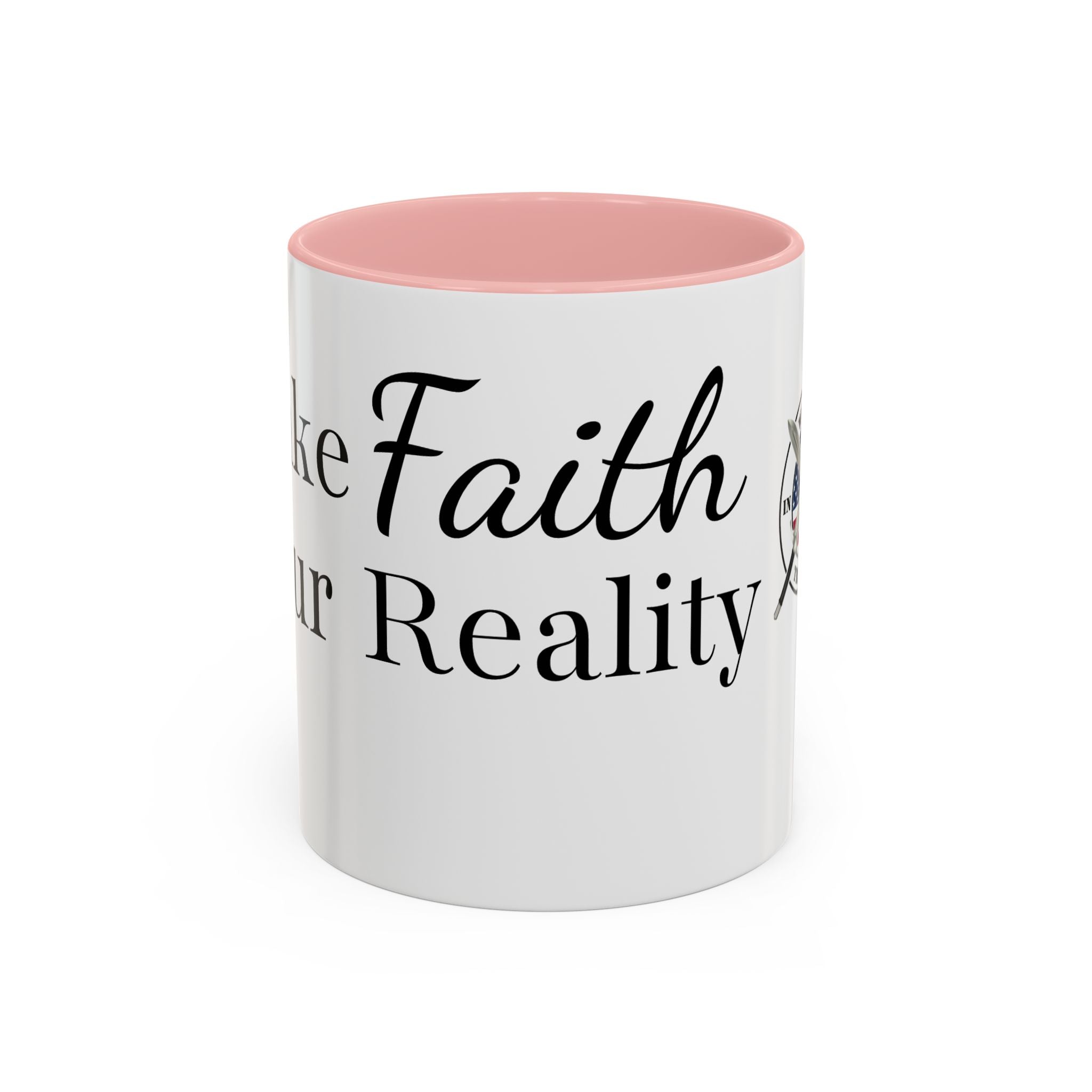 Faith Over Fear Coffee Mug — Women in the Trenches Patriotic Accent Mug (11/15 oz)