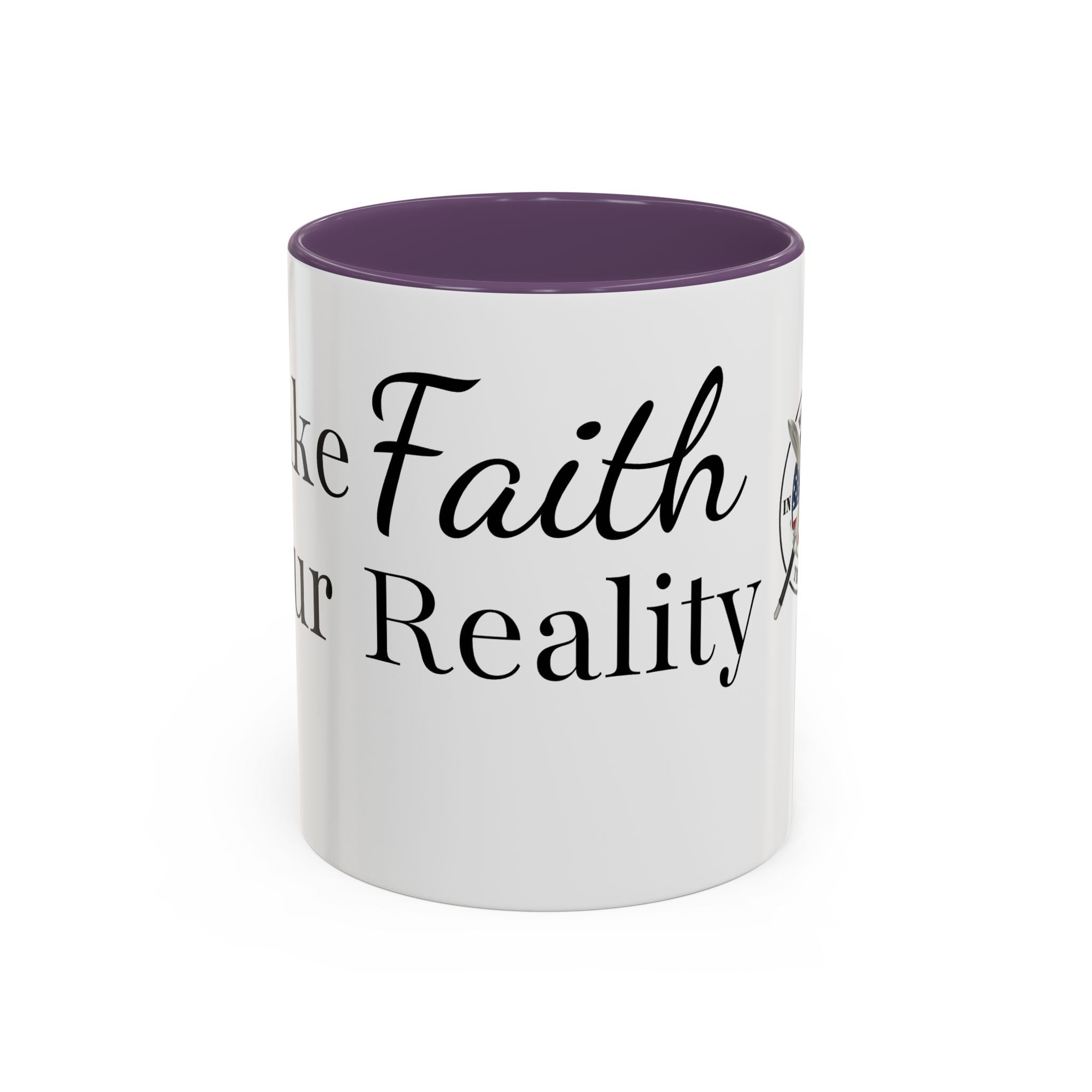 Faith Over Fear Coffee Mug — Women in the Trenches Patriotic Accent Mug (11/15 oz)