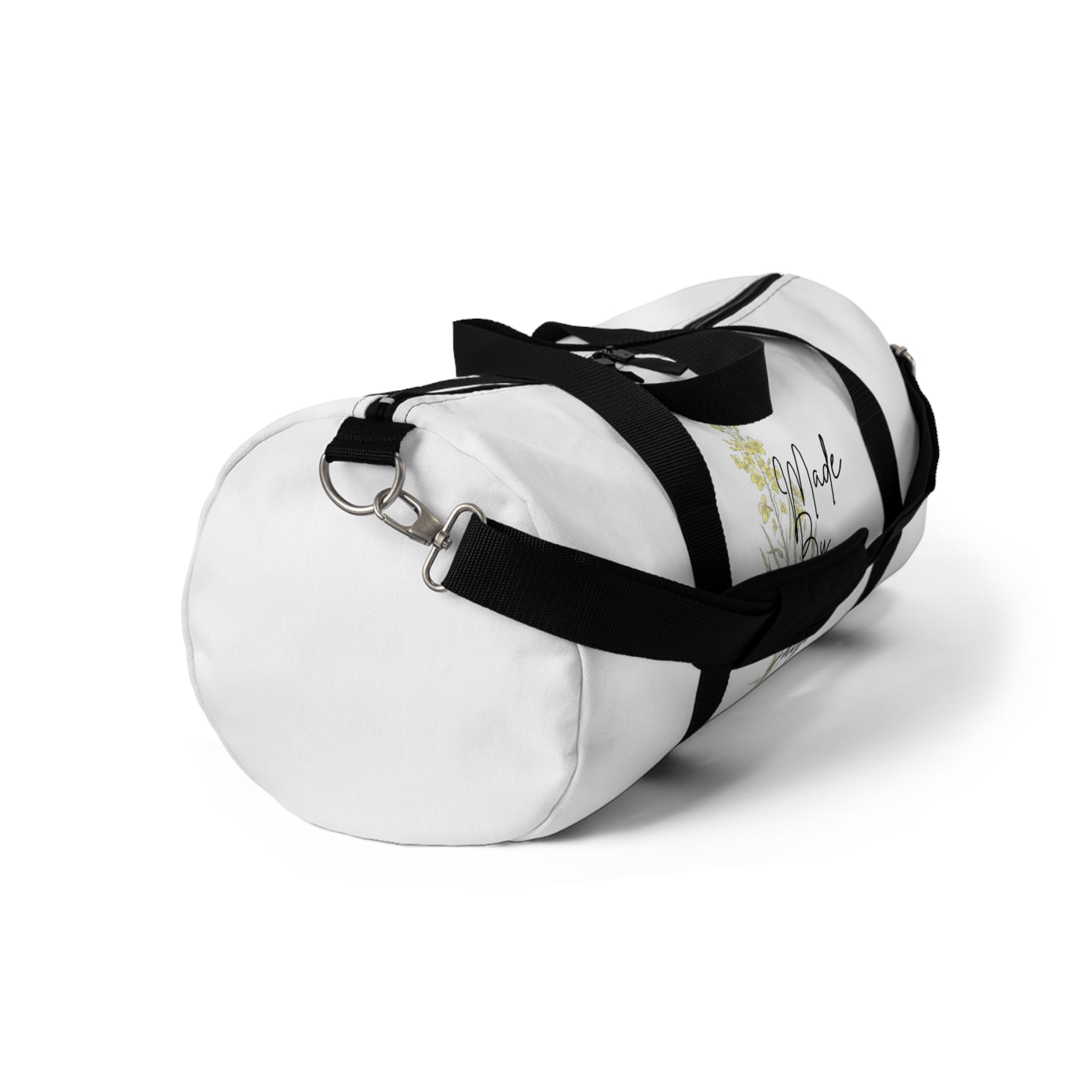 Made By Faith Floral Duffel Bag – Inspirational Travel & Gym Bag