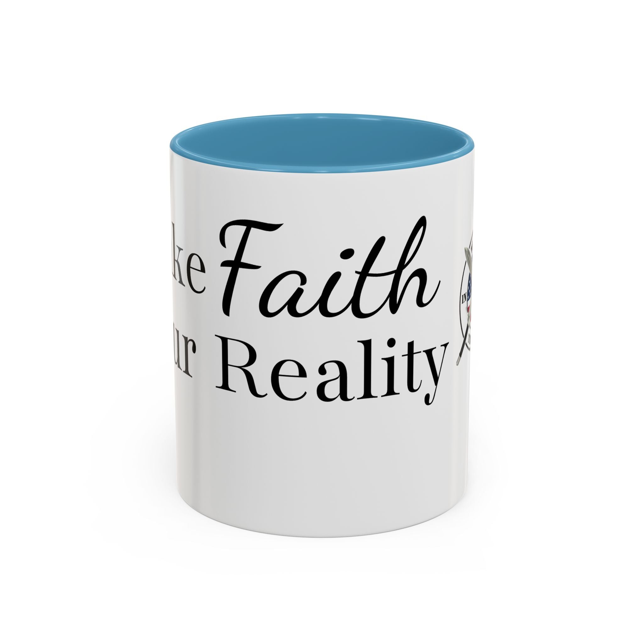 Faith Over Fear Coffee Mug — Women in the Trenches Patriotic Accent Mug (11/15 oz)